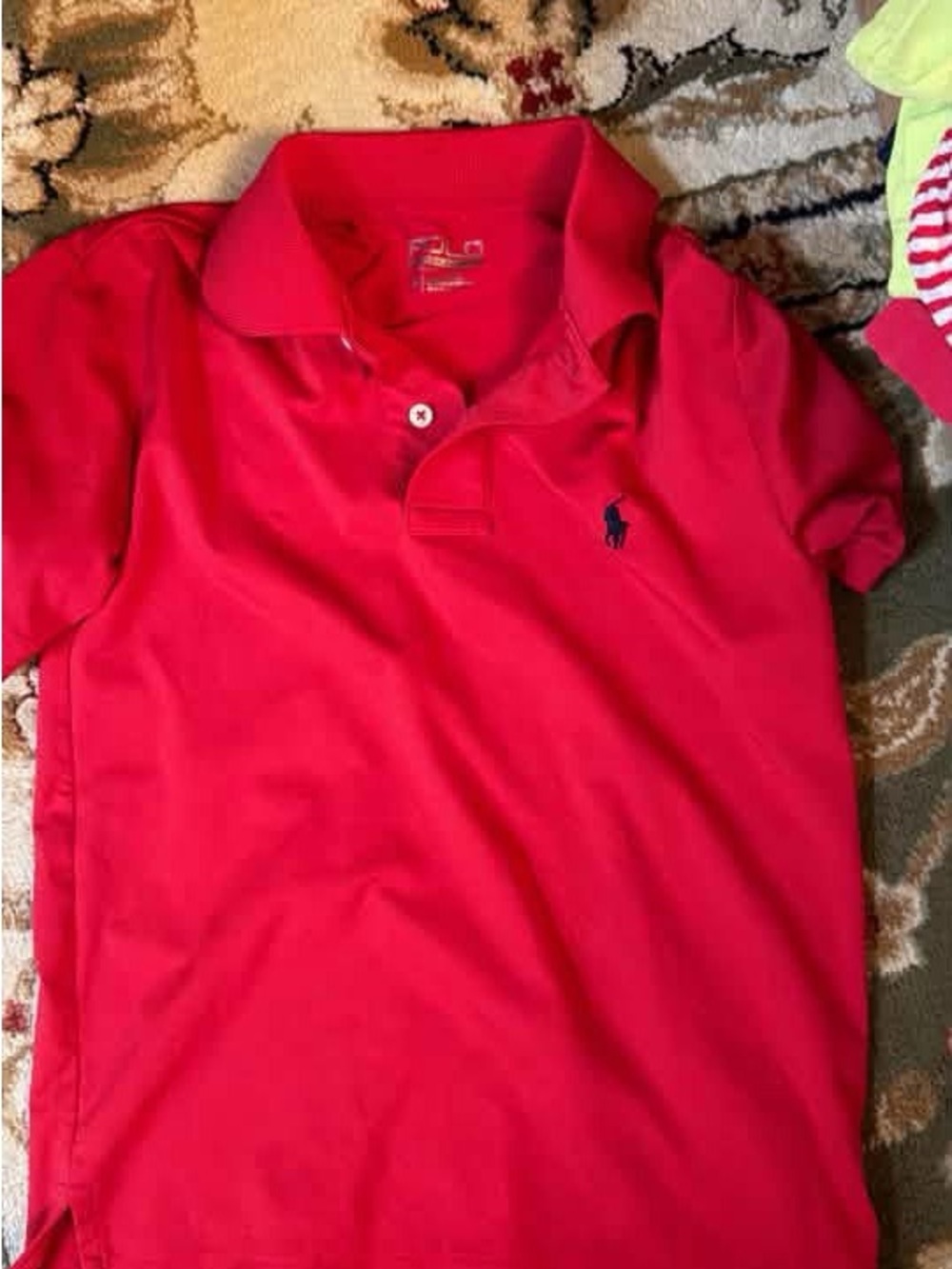 Ralph Lauren Kids Red Polo Shirt Dri Fit